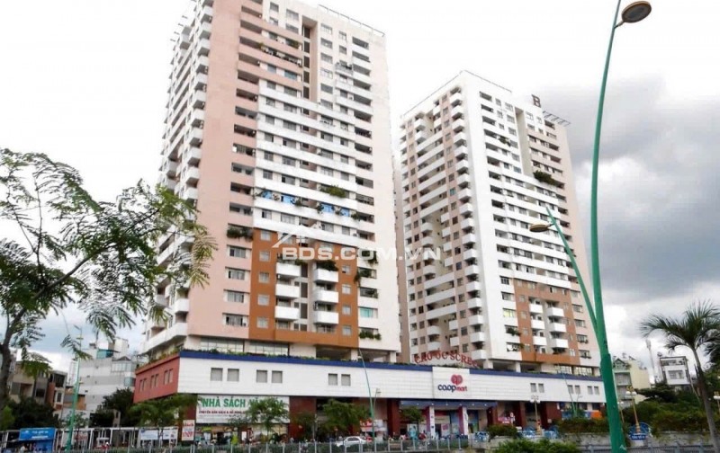 Cho thuê chung cư Screc, Trường Sa, Q3: 80m2, 2pn, 2wc, NT 13tr/tháng