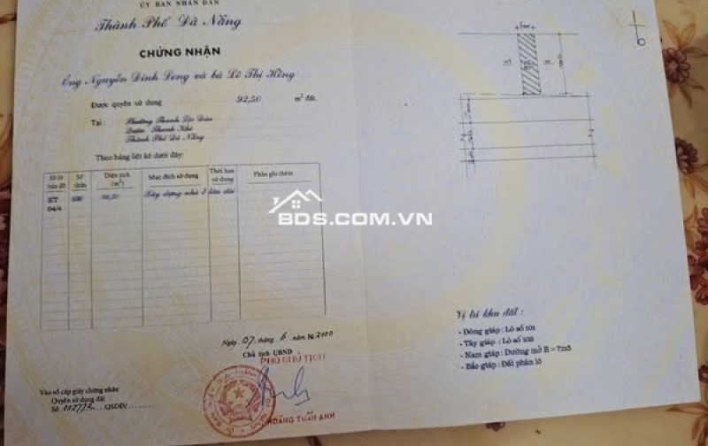 Căn nhà 2 tầng ở MT 150 kỳ đồng , Thanh Khê Đà Nẵng
Căn nhà 2 tầng ở MT 150 kỳ đồng , Thanh Khê Đà Nẵng