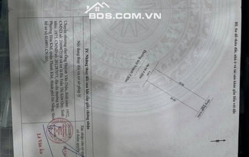 Bán đất tặng nhà đường 7m5 Trần Quang Long, Hòa Minh, Liên Chiểu sát Hoàng Trung Thông