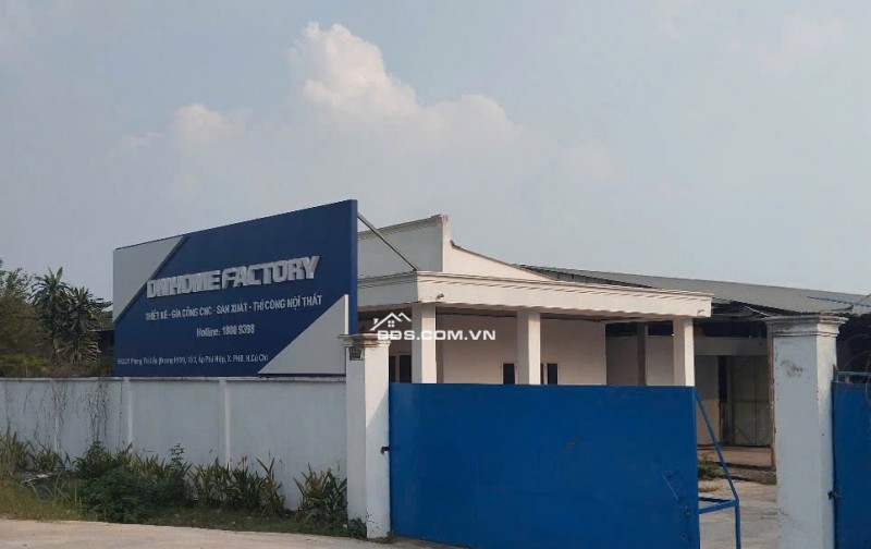 Bán xưởng DN Factory mặt tiền Phùng Thị Liếu, Củ Chi – 1.650m² đất thổ + cây lâu năm, giá chỉ 15.5 tỷ (có thương lượng)
