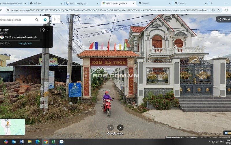 Bán nhà đất - Đường Ấp 3 “ Xóm Ba Tròn ”, Xã Long Cang, Huyện Cần Đước, Tỉnh Long An ( Tỉnh Tây Ninh mới )