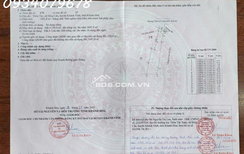 sang nhượng Farm Sông Câu Khánh Vĩnh, Khánh Hòa