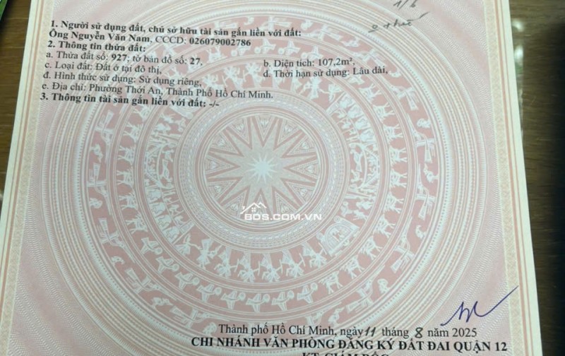 Bán Nhà Khu Dân Cư Hà Đô - Thới An Quận 12