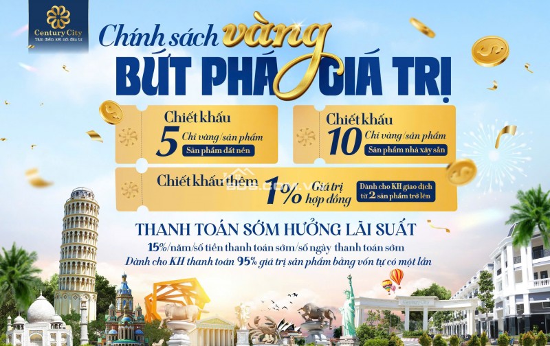 BÁN ĐẤT NỀN DỰ ÁN CENTURY CITY – SÂN BAY LONG THÀNH, ĐỒNG NAI