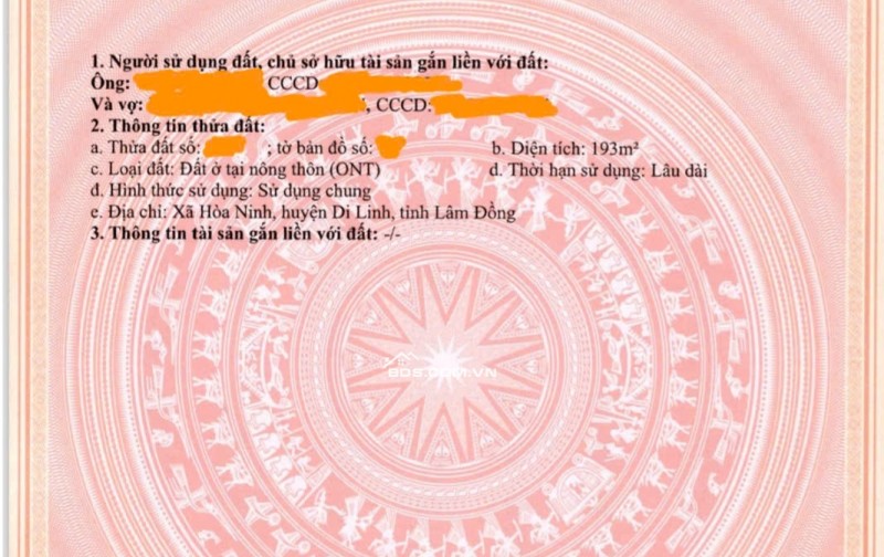 bán 4 lô đất chính chủ Di Linh-Lâm Đồng. TUYỆT PHẨM ĐẦU TƯ & NGHỈ DƯỠNG: 191M² THỔ CƯ, VỊ TRÍ LÕI DI LINH!