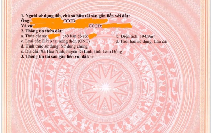 bán 4 lô đất chính chủ Di Linh-Lâm Đồng. TUYỆT PHẨM ĐẦU TƯ & NGHỈ DƯỠNG: 191M² THỔ CƯ, VỊ TRÍ LÕI DI LINH!