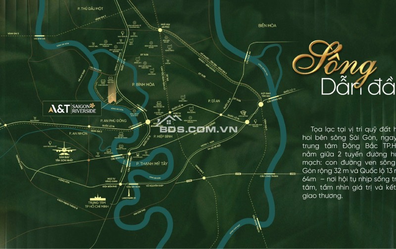 CƠ HỘI ĐẦU TƯ MỚI TẠI CỬA NGÕ THỦ ĐỨC – A&T SÀI GÒN RIVERSIDE. LH:0869703550, 0339002625.