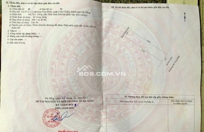 Bán lô đất đường Hồ Tùng Mậu - Hoà Khánh - Đà Nẵng