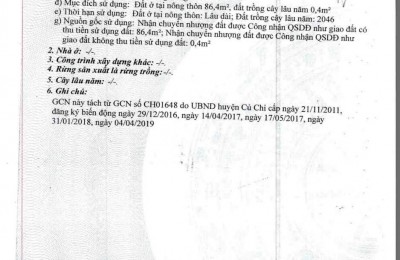 Bán đất chính chủ diện tích 87m2 giá 2,25 tỷ trung an, Củ Chi