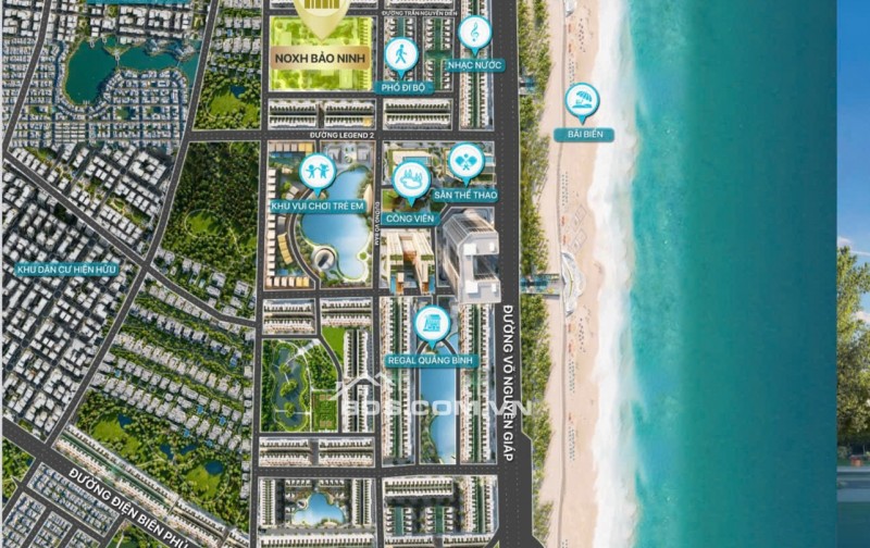 NOXH mặt biển Quảng Bình -  CHỉ từ 18,2tr/m² - Trung tâm Đồng Hới, giao thông thuận lợi