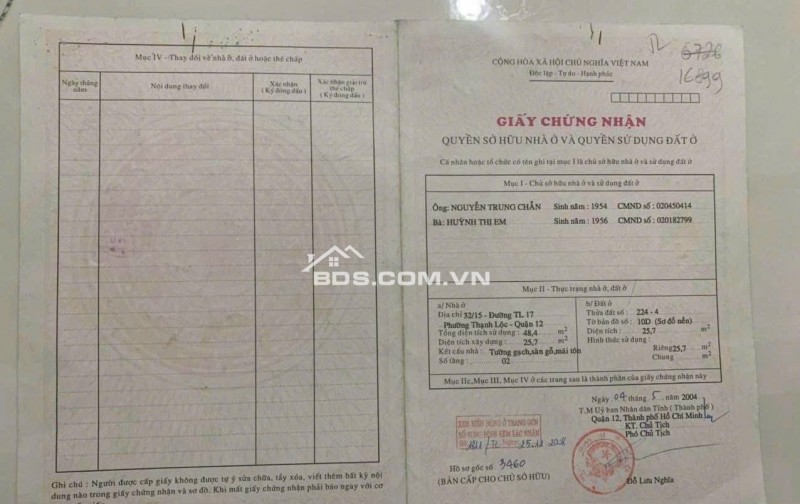 Hàng Hiếm TL40: Nhà 1 Lầu, 2PN, Hẻm Gần Mặt Tiền – Sổ Riêng – Hỗ Trợ Vay