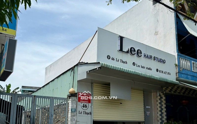 Bán đất tặng nhà cấp 4 mặt tiền Lê Thạch, phường An Khê.- diện tích 80m2