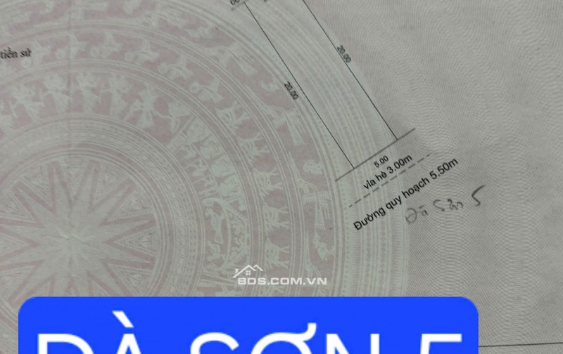 Bán đất MT đường ĐÀ SƠN 5 - Cạnh ĐH Duy Tân