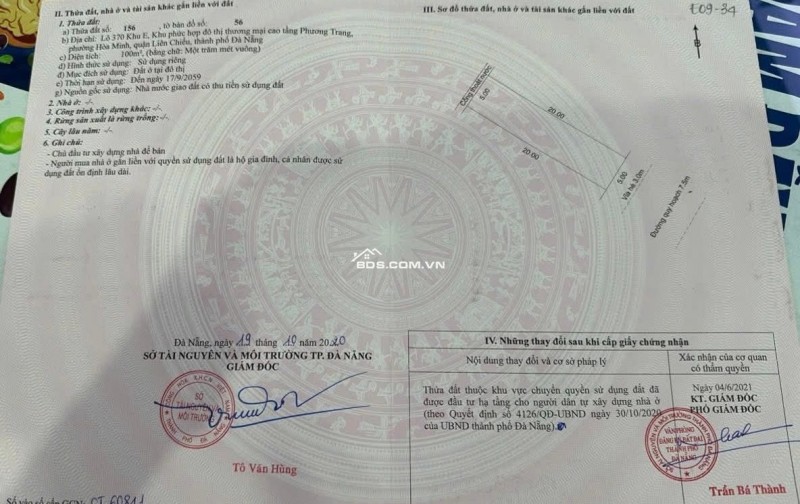 Bán 2 lô liền kề đường Hoà Phú 26, Khu E Kim Long - đối diện UBND QUẬN