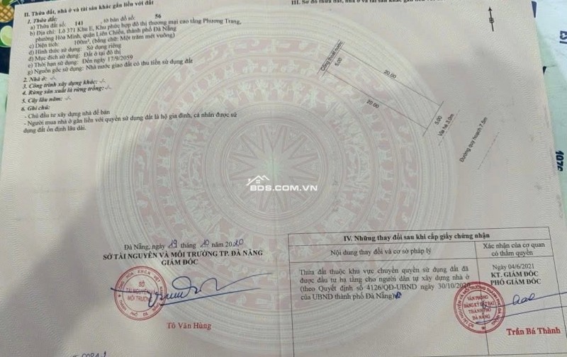 Bán 2 lô liền kề đường Hoà Phú 26, Khu E Kim Long - đối diện UBND QUẬN