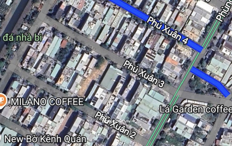 Bán đất tặng nhà C4 đường Phú Xuân 4 - thông Phùng Hưng