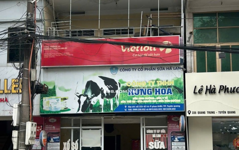 Bán nhà mặt phố: Số 333, đường Quang Trung, phường Phan Thiết, thành phố Tuyên Quang, tỉnh Tuyên Quang (phường Minh Xuân mới)