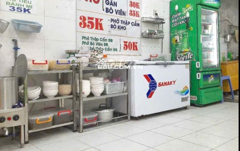 Cần sang quán phở đủ đồ dùng tại 45A Ung Văn Khiêm Bình Thạnh