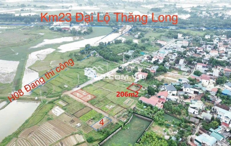 Bán đất tại xã Đồng Trúc, huyện Thạch Thất, Hà Nội – Diện tích 206m² – Giá thương lượng