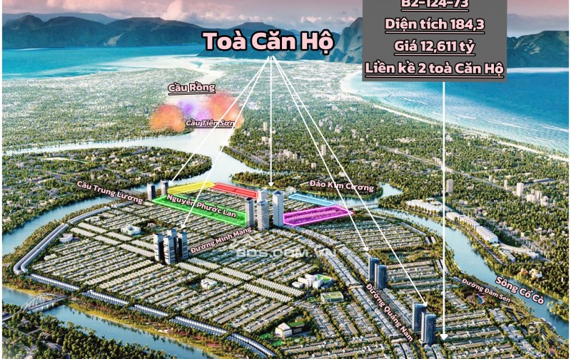 Đất nền Đà Nẵng cạnh sông cạnh biển y hệ ốc đảo tại Quận Ngũ Hành Sơn