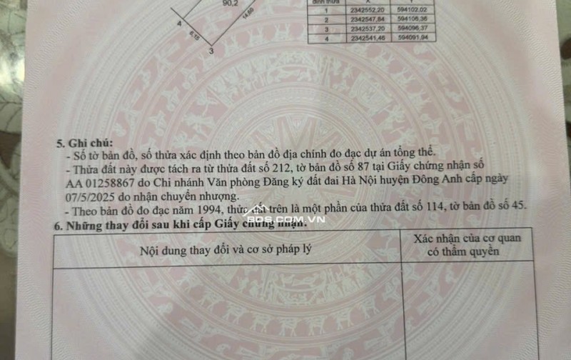 90m THỤY LÂM - ĐÔNG ANH