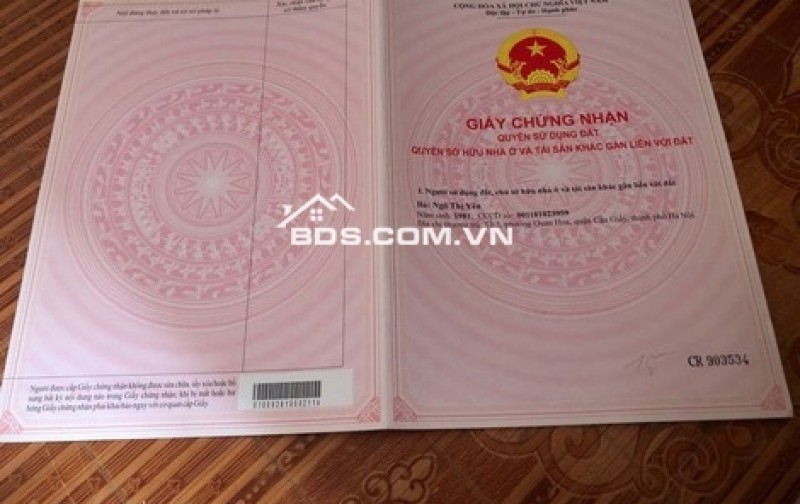 Bán đất Phân Lô  đấu giá khu 3h Phú Diễn ,Từ Liêm ,Hà Nội .DT 144m2  ,36 tỷ