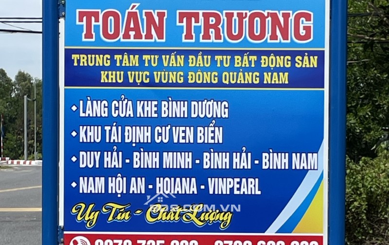 Trung Tâm Tư Vấn Đầu Tư BĐS Khu Viwcj Vùng Đông Quảng Nam