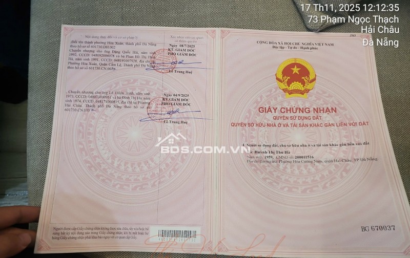 Chủ cần tiền ra nhanh.
Đường 10,5m. Võ Văn Ngân giá 5,950 tỷ- hoà xuân
Lh: 0843.222222 chính chủ