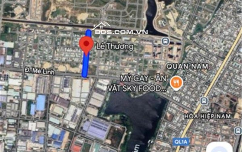 Bán đất thổ cư Lê Thương, Hòa Hiệp Nam, Liên Chiểu, Đà Nẵng. 117m2, 5x23m, giá 4.45  tỷ, sổ đỏ, hướng Tây Nam. LH: 0877661879