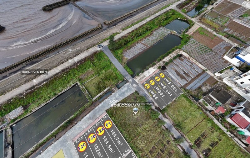 100m Đất mặt biển quất lâm sát flamigo sẵn sổ công chứng