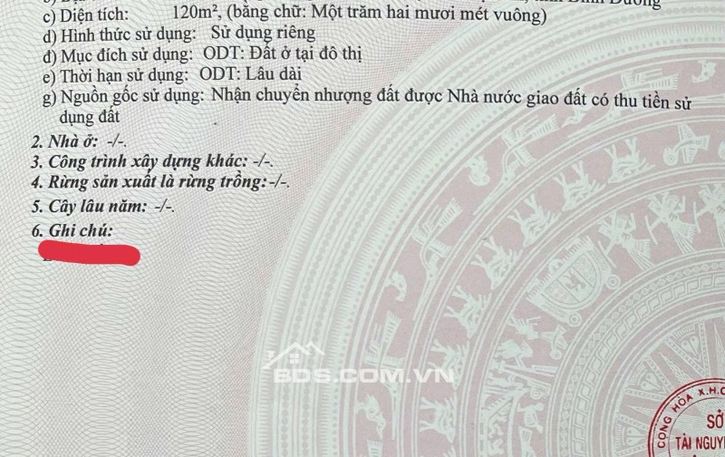 Chính chủ bán đất thổ cư 120m2, KDC Vĩnh Phú 2