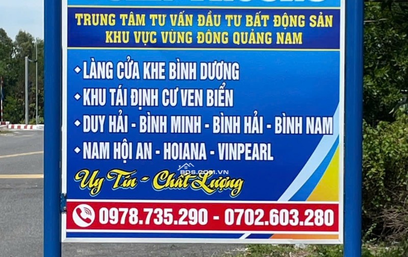 Trung Tâm Tư vấn Đầu Tư BĐS Khu Vực Vùng Đông Quảng Nam