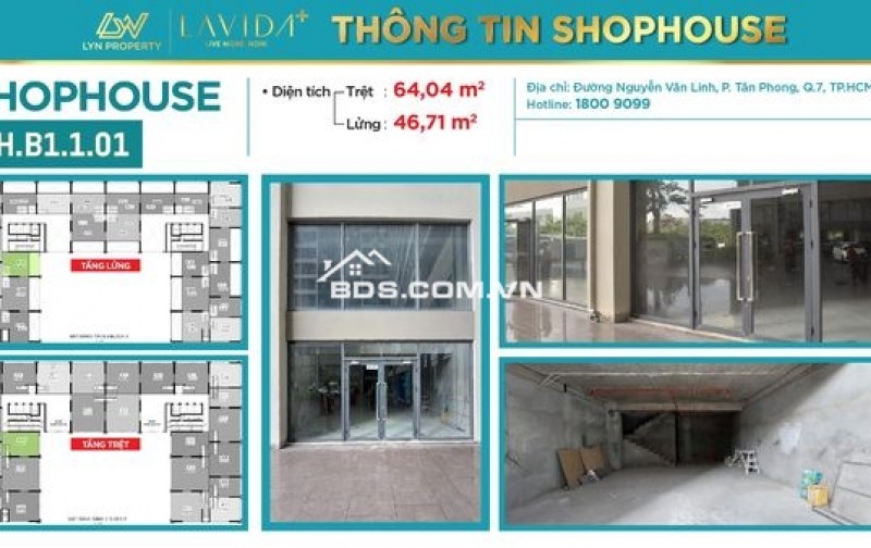 CHO THUÊ SHOPHOUSE LAVIDA PLUS – QUẬN 7