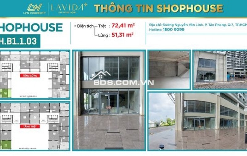 CHO THUÊ SHOPHOUSE LAVIDA PLUS – QUẬN 7