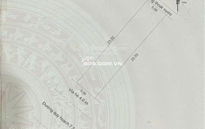 Bán đất thổ cư Lê Thương, Hòa Hiệp Nam, Liên Chiểu, Đà Nẵng. 117m2, 5x23m, giá 4.45  tỷ, sổ đỏ, hướng Tây Nam. LH: 0877661879