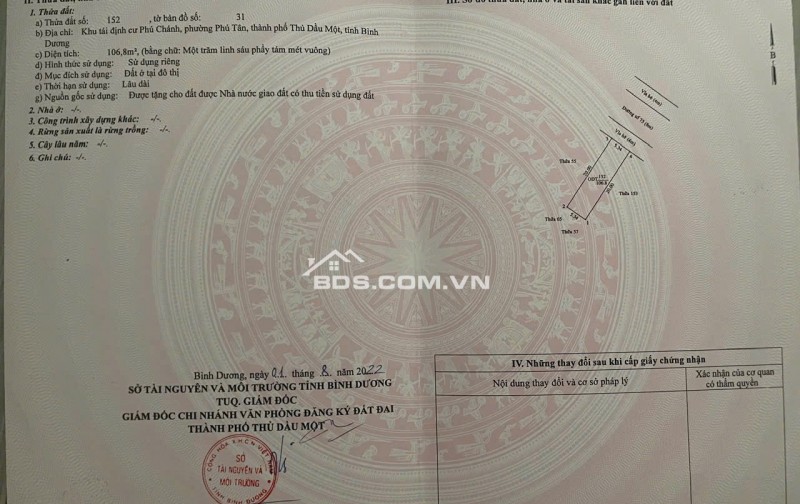 Chính chủ - Do Nhu Cầu Công Việc Bán Nhà Phố Mặt Tiền Đường 75, khu TDC Phú Chánh, Thủ Dầu Một