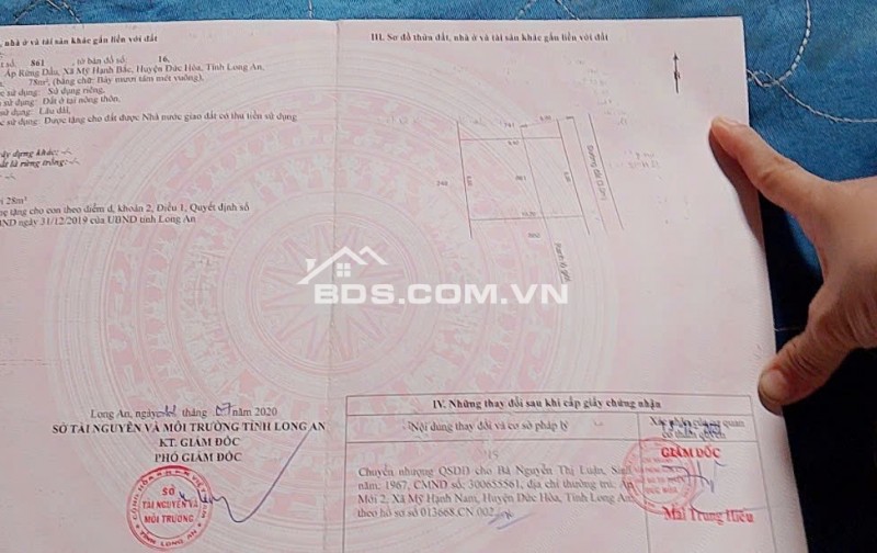 Chính Chủ Chuyển Về Thành Phố Cần Bán Nhà 1 Trệt 1 Lầu Mặt Tiền Đường Mỹ Hạnh Bắc, Đức Hòa, Long An