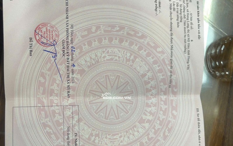 Bán lô góc tại giãn dân Hưng Long Mỹ Hào