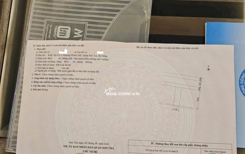 Bán đất mặt tiền Trần Đức Thông diện tích 160 m 2, Sơn Trà, Đà Nẵng