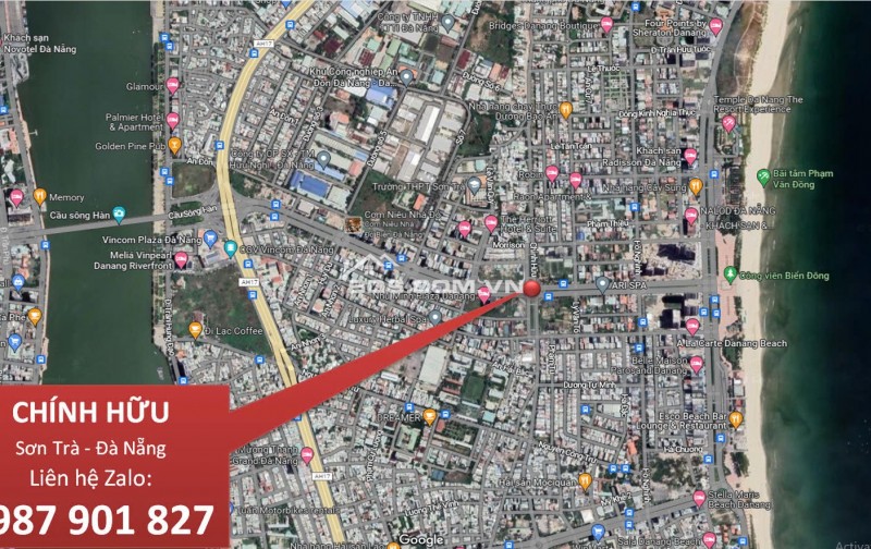 Chào bán lô  đất diện tích 360m2 mặt tiền đường Chính Hữu - Gía đầu tư - Sát Phạm Văn Đồng- Sơn Trà, Đà Nẵng,  Giá : 50 ty