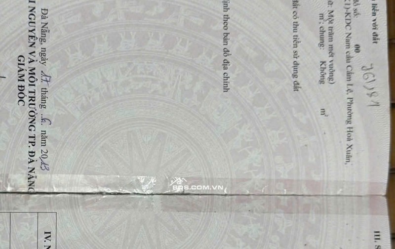 Bán cặp đất số 31-33 đường  Phan Khôi (đường 7.5m)  Phường Hòa Xuân quận  Cẩm Lệ, Thành Phố Đà Nẵng
Giá rẻ , vỉa hè thoáng, khu dân cư hiện hữu, dân