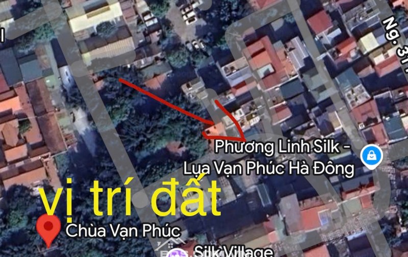 Bán đất nở hậu Làng Lụa Vạn Phúc  Ô tô 7 chỗ vào tận đất ,rất hiếm