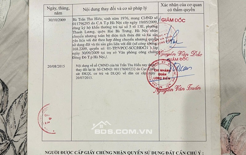 Bán đất chính chủ phố Tư Đình Long Biên Hà Nội