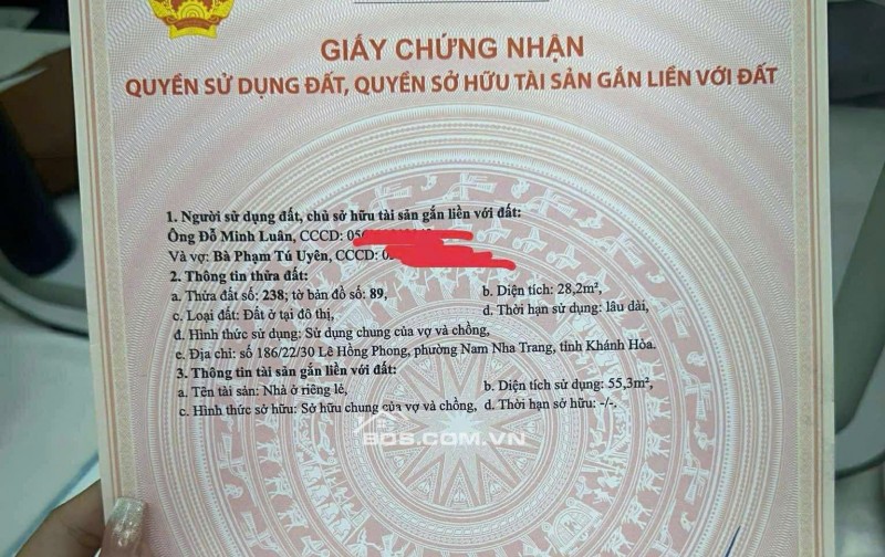 CHÍNH CHỦ CẦN BÁN LẠI NHÀ RIÊNG 2 TẦNG – PHƯỚC HẢI, LÊ HỒNG PHONG, NHA TRANG