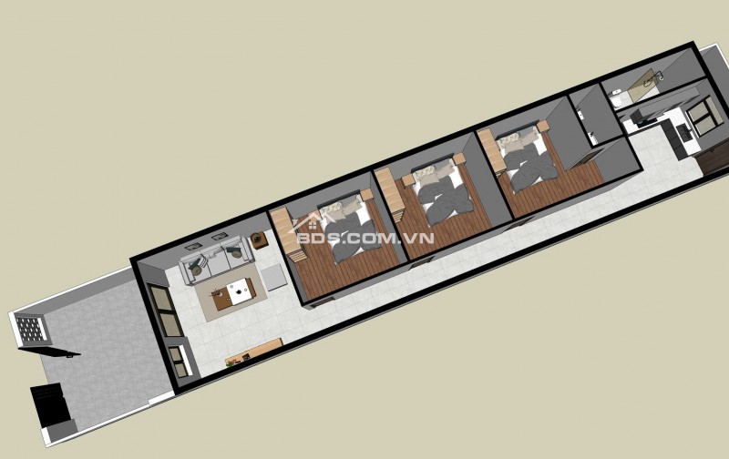  CHO THUÊ NHÀ MỚI XÂY – 3 PN – GẦN KCN PHƯỚC ĐÔNG