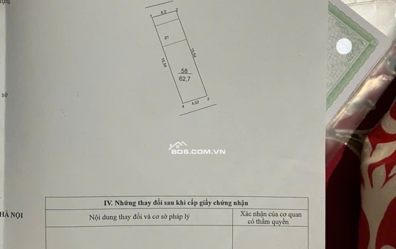 BÁN ĐẤT DỰ ÁN THANH HÀ, HÀ NỘI.