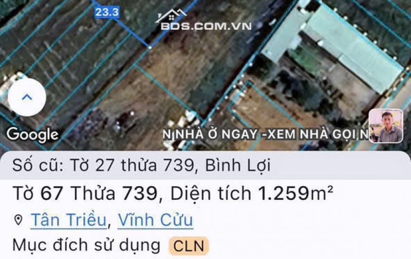 Bán lô đất mặt tiền đường Ông Binh, P. Tân Triều-0909808615