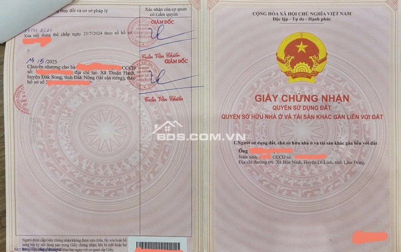 Hoà Ninh, 752,8m2(98m2 thổ cư), 2ty2(220tr 1m ngang)