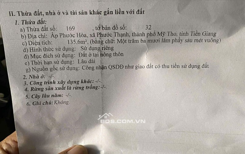 740M2 ĐẤT MẶT TIỀN ĐƯỜNG XE 5 TẤN CÁCH DT870 CẦU RẠCH MIỄU 2 CHỈ 50M