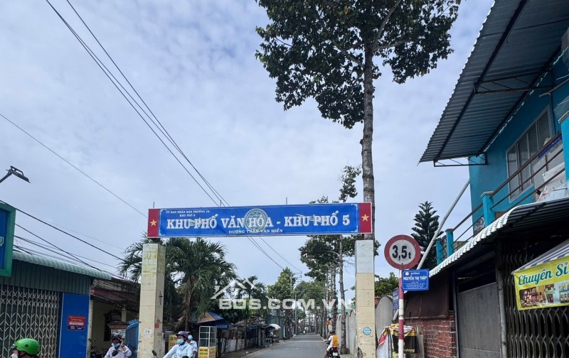 ĐẤT MẶT TIỀN ĐƯỜNG TRẦN VĂN HIỂN PHƯỜNG 10 GẦN SÁT QL60